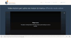 Desktop Screenshot of posizionamentomotoridiricerca.com